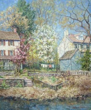 Sample artwork by Tatiana Alexeeva (Born 1963), known for realist and impressionist winter landscape, rural scene, florals - View similar artists and auction records